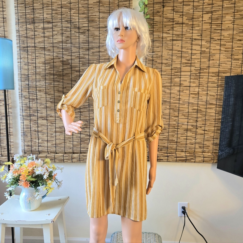 Urban Girl Striped Retro Dress